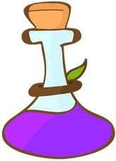 A purple potion